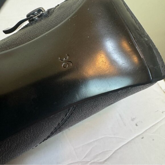 Z London Leather Over The Knee Tall Boots Zip Lace Up Stiletto Heels Black 36 - Picture 14 of 16